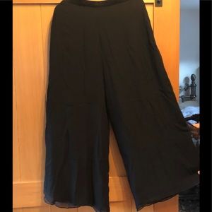 St. John Evening Silk Palazzo Pants